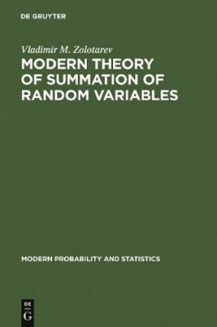 Cover of Modern Theory of Summation of Random Variables