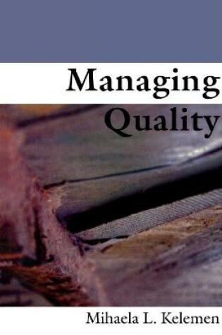 Cover of Managing Quality