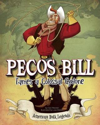Book cover for Pecos Bill Tames a Colossal Cyclone