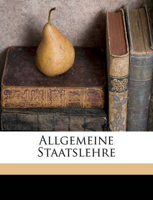 Book cover for Allgemeine Staatslehre