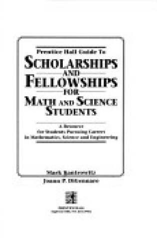Cover of The Ph Gd Scholarships Fellowships Kantrowitz/Dig