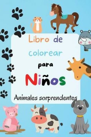 Cover of Libro de Colorear Para Niños - Animales Sorprendentes