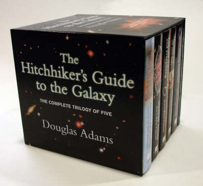 Book cover for The Hitchhiker's Guide to the Galaxy - 5 Audiobook box set & bonus DVD
