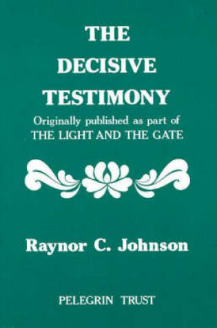 Cover of Decisive Testimony