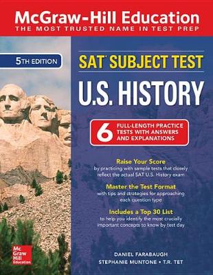 Book cover for McGraw-Hill Education SAT Subject Test U.S. History, Fifth Edition