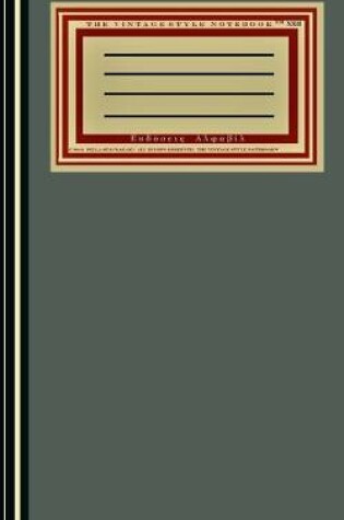 Cover of The Vintage Style Notebook XII