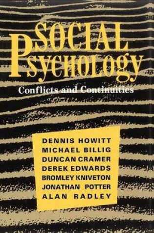 Cover of Social Psychology: Conflicts and Continuities