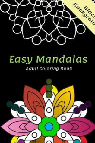 Cover of Easy mnadalas adult coloring book