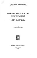 Book cover for Marginal Notes for N Test