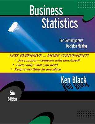 Book cover for Business Statistics, Binder Ready Version