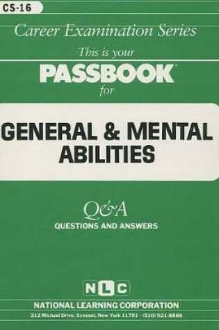 Cover of GENERAL AND MENTAL ABILITIES