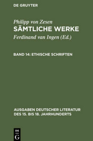 Cover of Ethische Schriften