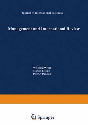 Book cover for Management and International Review