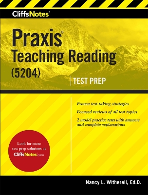 Book cover for CliffsNotes Praxis: Teaching Reading