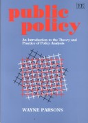 Book cover for Public Policy