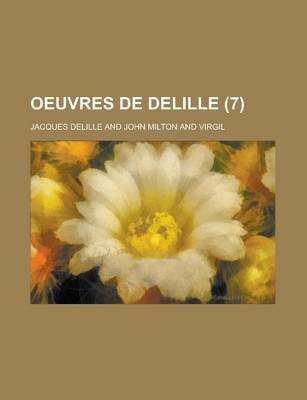 Book cover for Oeuvres de Delille (7 )