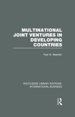 Cover of Multinational Joint Ventures in Developing Countries (RLE International Business)