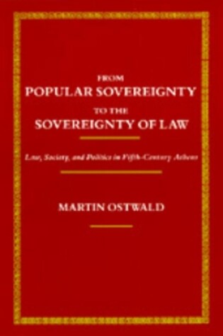 Cover of From Popular Sovereignty to the Sovereignty of Law