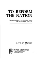 Book cover for To Reform the Nation