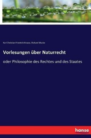 Cover of Vorlesungen uber Naturrecht