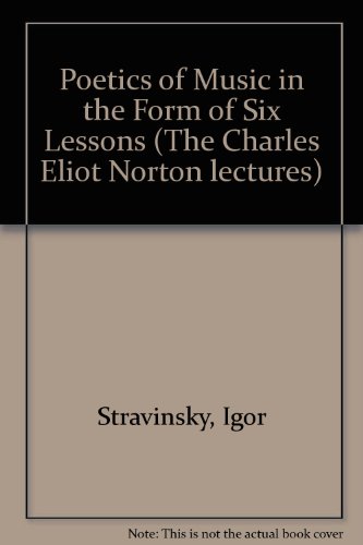 Cover of Poetics of Music in the Form of Six Lessons