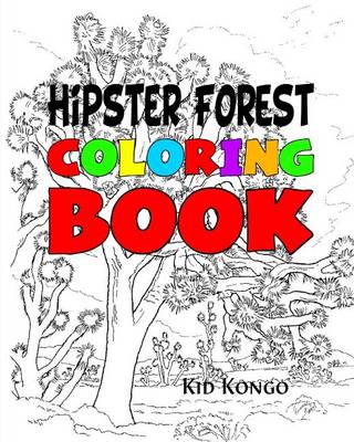 Book cover for Hipster Forest Coloring Book