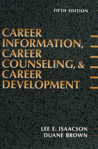 Cover of Career Information Career Counseling