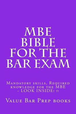 Book cover for MBE Bible For The Bar Exam