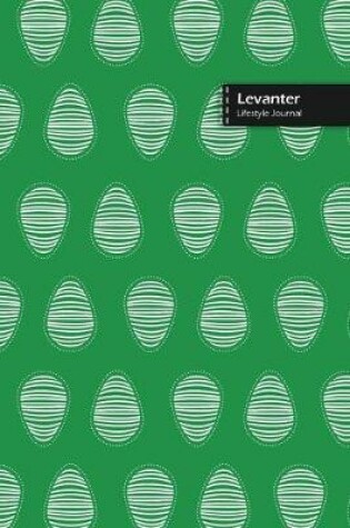 Cover of Levanter Lifestyle Journal, Blank Write-in Notebook, Dotted Lines, Wide Ruled, Size (A5) 6 x 9 In (Green)