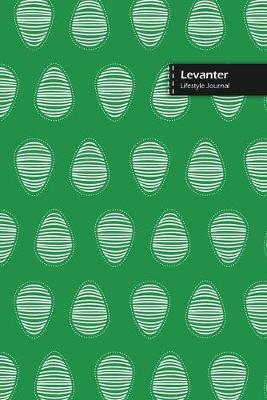 Book cover for Levanter Lifestyle Journal, Blank Write-in Notebook, Dotted Lines, Wide Ruled, Size (A5) 6 x 9 In (Green)