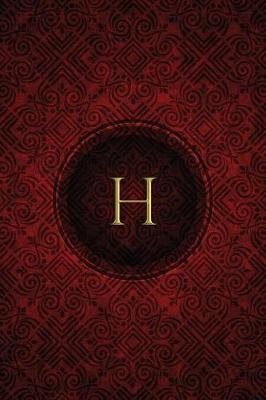 Book cover for Monogram "h" Blank Book
