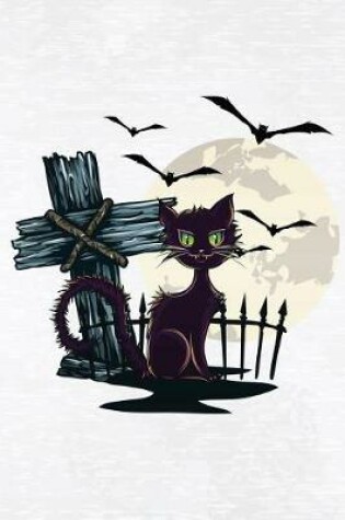 Cover of Graveyard Bats & Cat Grid Notebook