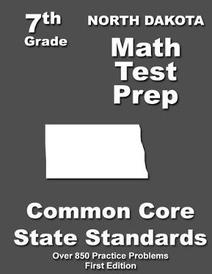 Book cover for North Dakota 7th Grade Math Test Prep