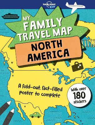 Book cover for Lonely Planet Kids My Family Travel Map - North America