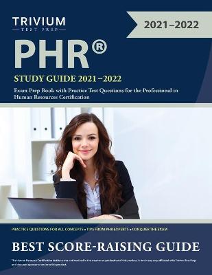 Book cover for PHR Study Guide 2021-2022