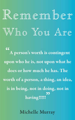 Book cover for Remember Who You Are