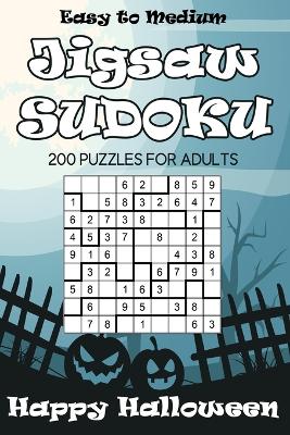 Book cover for Easy to Medium Jigsaw Sudoku Happy Halloween