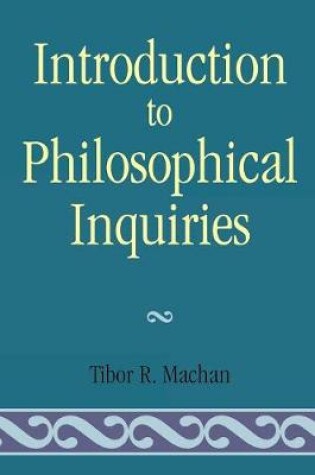 Cover of Introduction to Philosophical Inquiiries