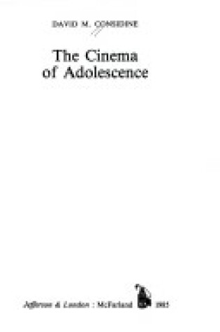 Cover of The Cinema of Adolescence