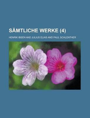 Book cover for Samtliche Werke (4)