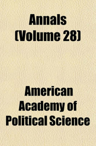 Cover of Annals (Volume 28)