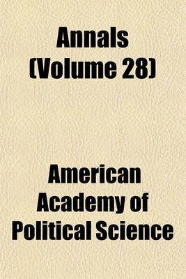 Book cover for Annals (Volume 28)