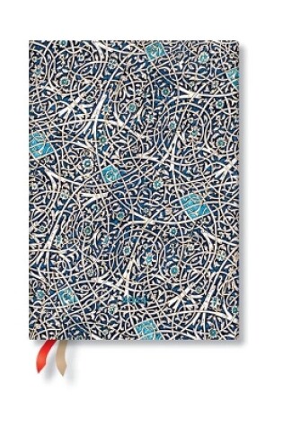 Cover of Granada Turquoise (Moorish Mosaic) Midi Vertical 12-month Dayplanner 2024 (Elastic Band Closure)