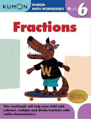 Book cover for Kumon Grade 6 Fractions