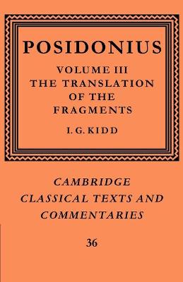 Cover of Posidonius: Volume 3, The Translation of the Fragments