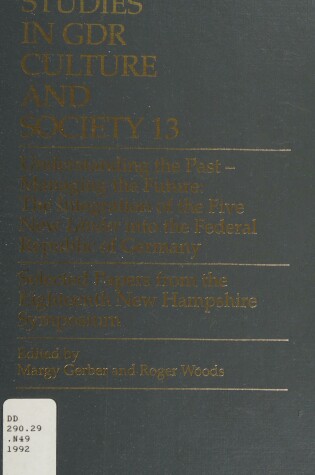 Cover of Studies in GDR Culture and Society 13