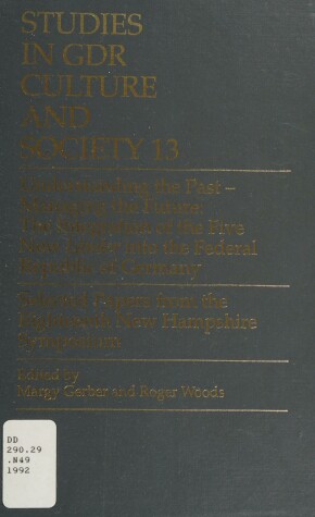 Cover of Studies in GDR Culture and Society 13