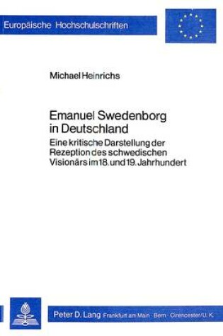 Cover of Emanuel Swedenborg in Deutschland