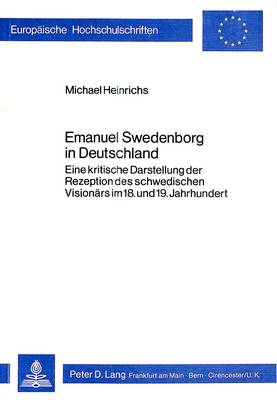 Cover of Emanuel Swedenborg in Deutschland