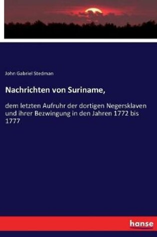 Cover of Nachrichten von Suriname,